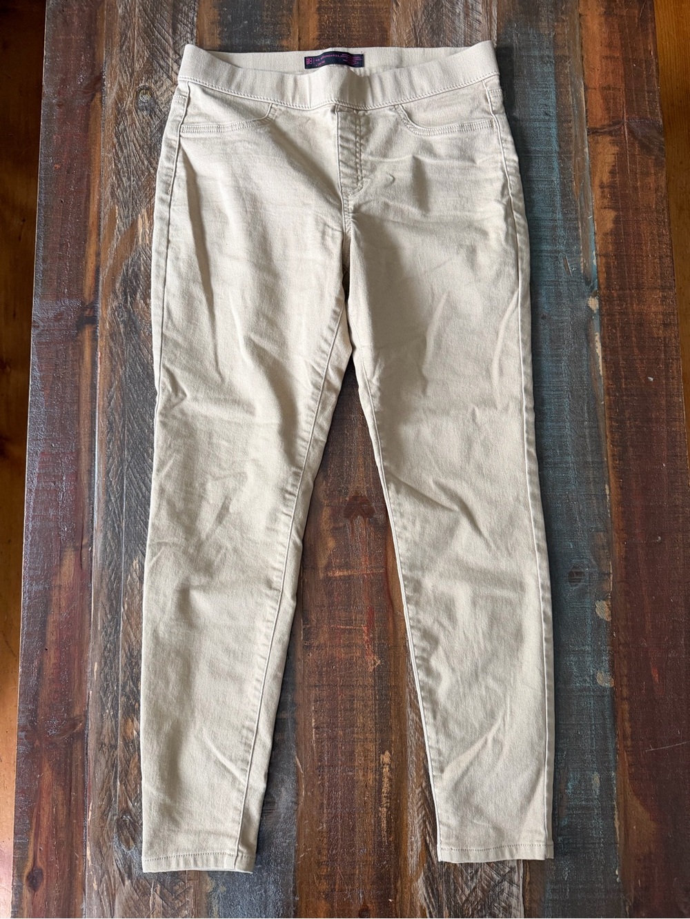 No Boundaries Women’s Junior L (11-13) Tan Stretch Pull On Pants | SKU 0636